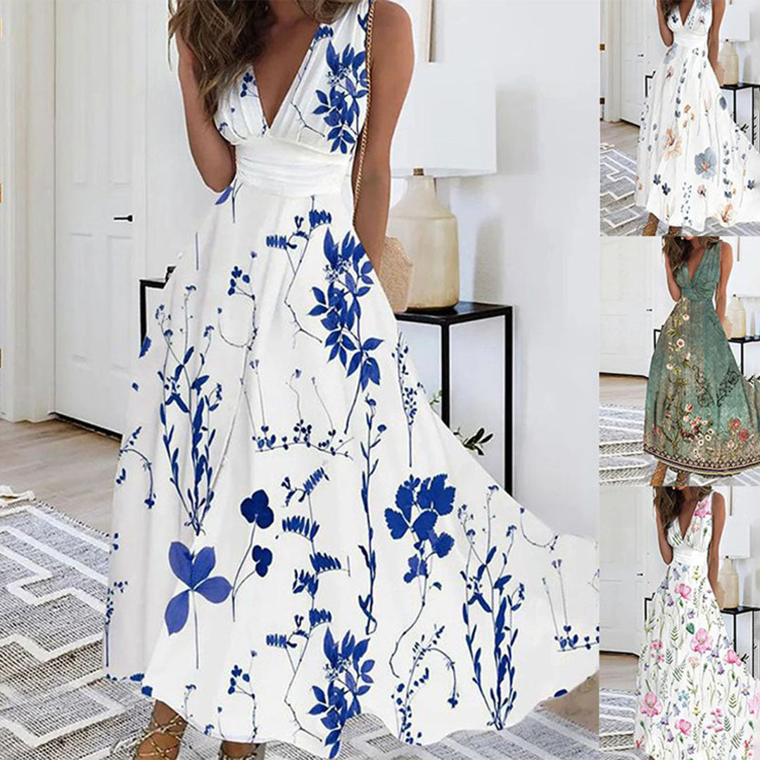 Ivy | Women’s Maxi Dress Sleeveless V-Neck