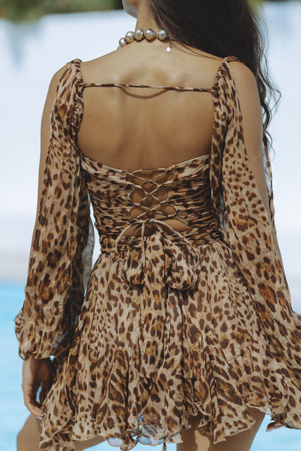 Olivia Bennet | Bias-Cut Satin Mini Dress
