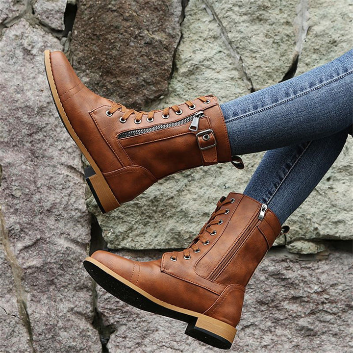 Erica Toe Side Zipper Orthopedic Boots