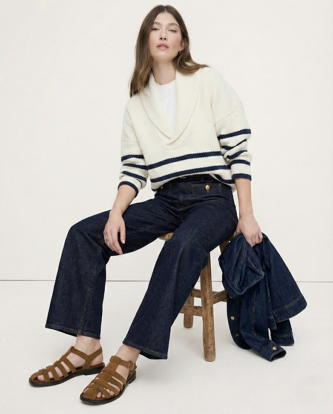 Olivia Bennet | Classic Wide-Leg Jean for Women in Denim Blue