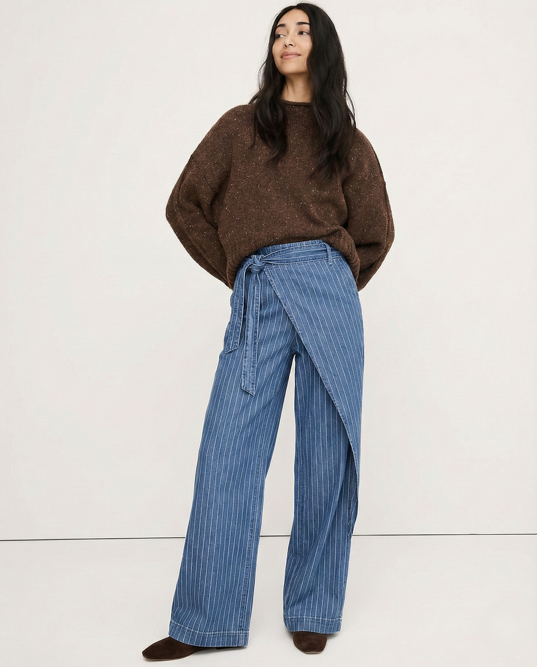 Olivia Bennet | Cotton Wide-Leg Pant for Women in Natural