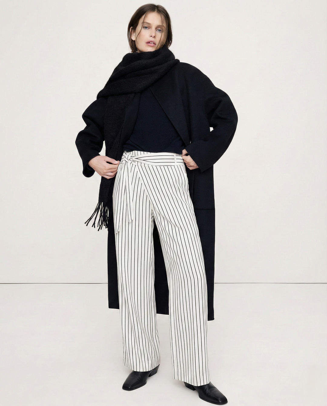 Olivia Bennet | Cotton Wide-Leg Pant for Women in Natural
