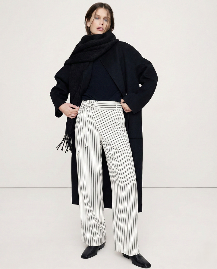 Olivia Bennet | Cotton Wide-Leg Pant for Women in Natural