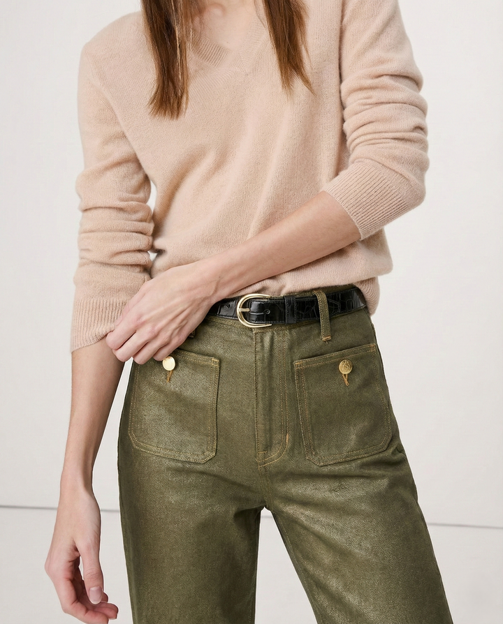 Olivia Bennet | Classic Wide-Leg Jean for Women in Denim Blue