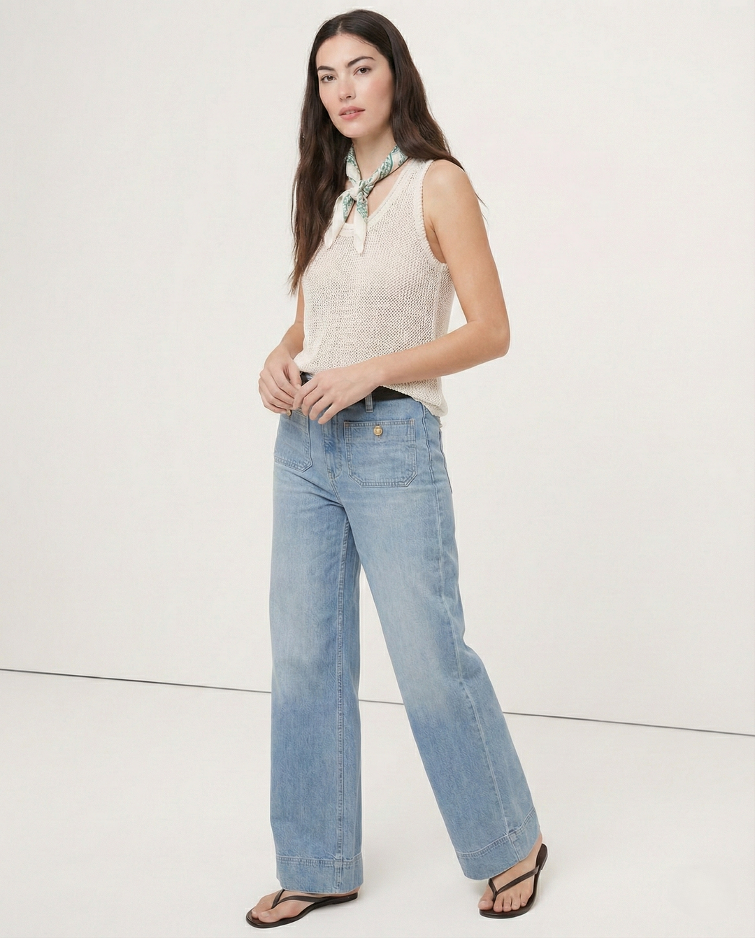 Olivia Bennet | Classic Wide-Leg Jean for Women in Denim Blue