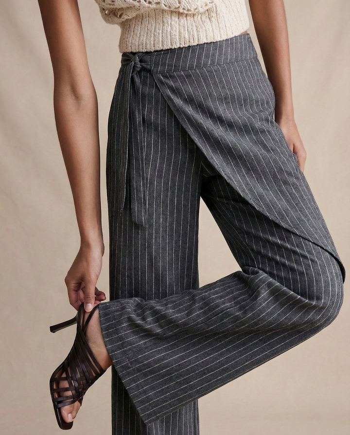 Olivia Bennet | Cotton Wide-Leg Pant for Women in Natural