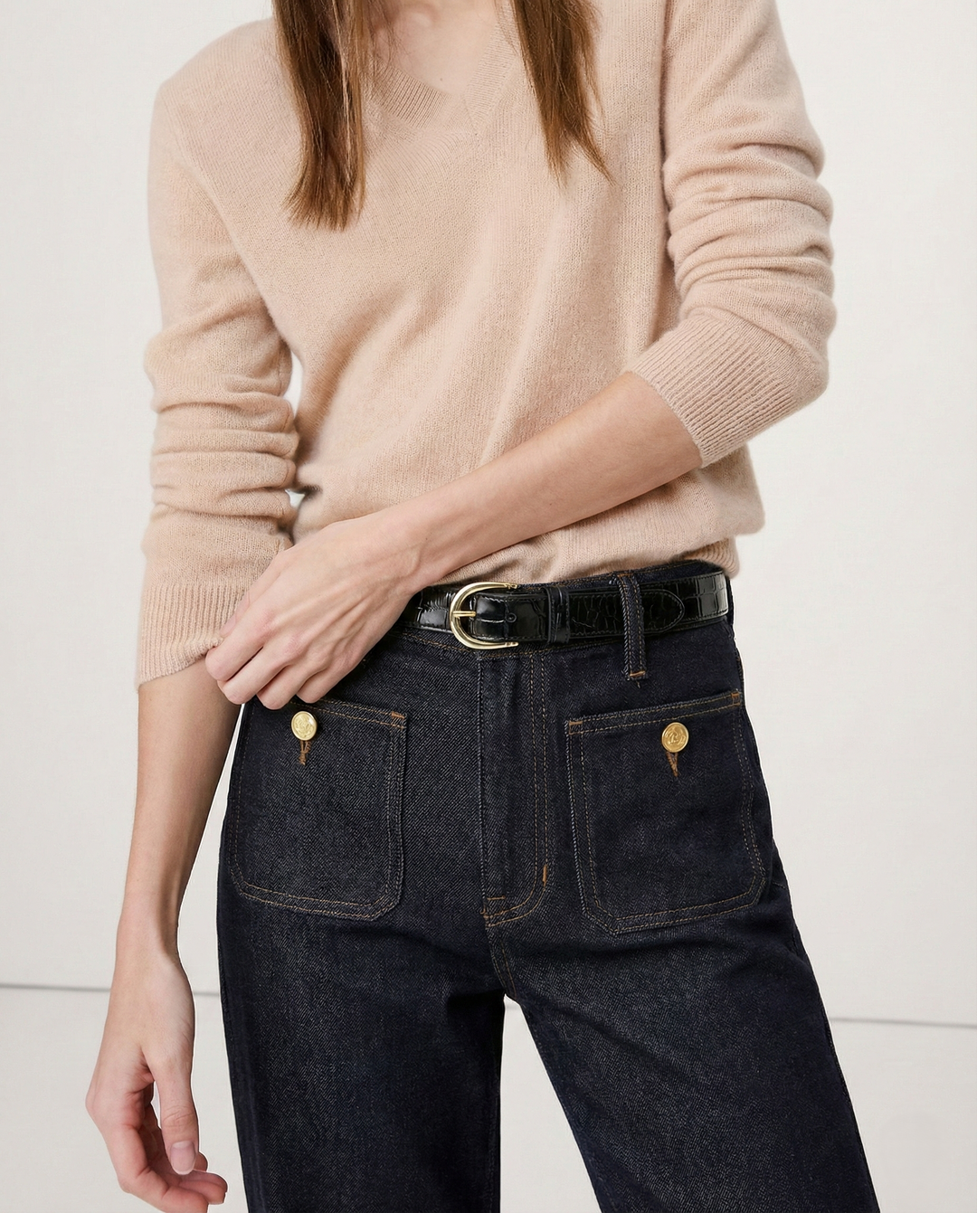 Olivia Bennet | Classic Wide-Leg Jean for Women in Denim Blue