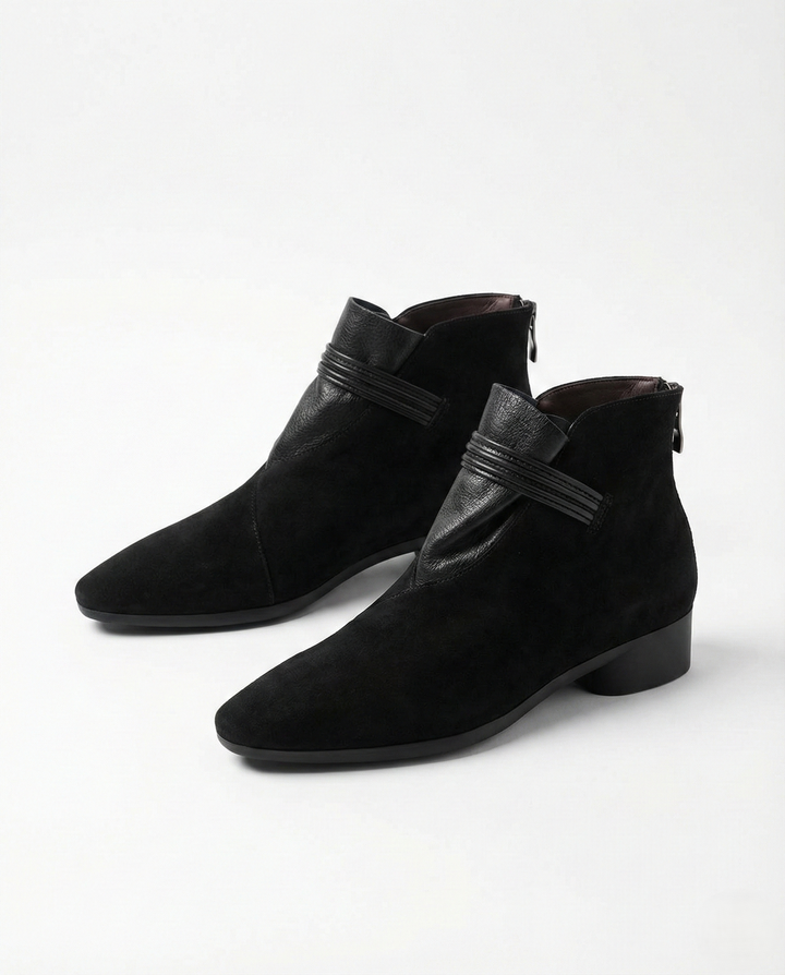 Olivia Bennet | Italian Crest Suede Boots for Women