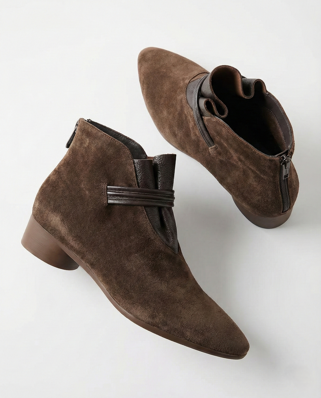 Olivia Bennet | Italian Crest Suede Boots for Women