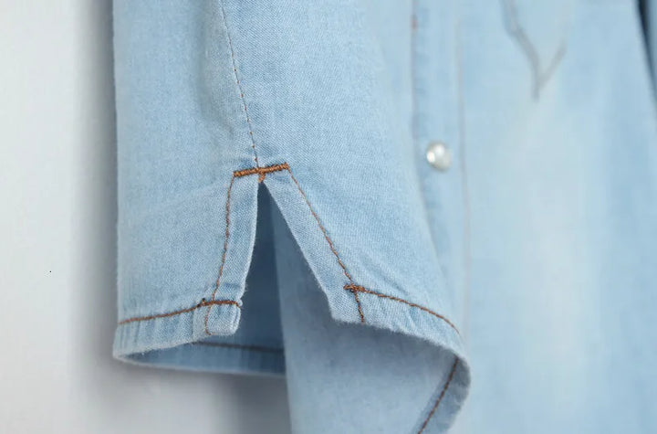 Olivia Bennet | Denim Crop Top for Women in Summer Fit