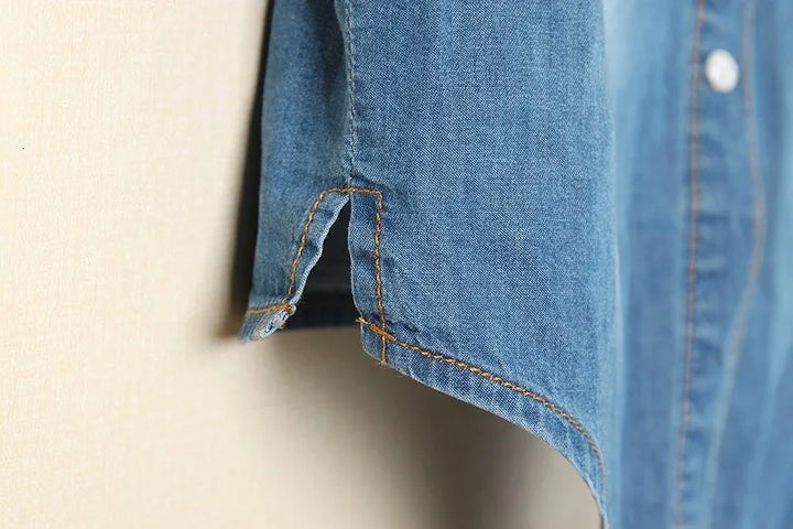 Olivia Bennet | Denim Crop Top for Women in Summer Fit