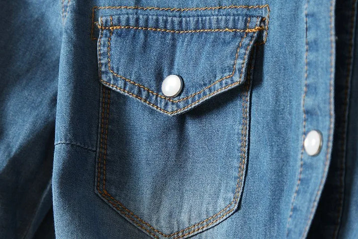 Olivia Bennet | Denim Crop Top for Women in Summer Fit
