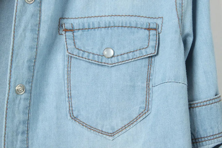 Olivia Bennet | Denim Crop Top for Women in Summer Fit
