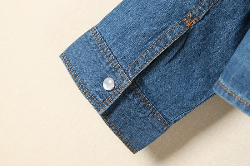 Olivia Bennet | Denim Crop Top for Women in Summer Fit