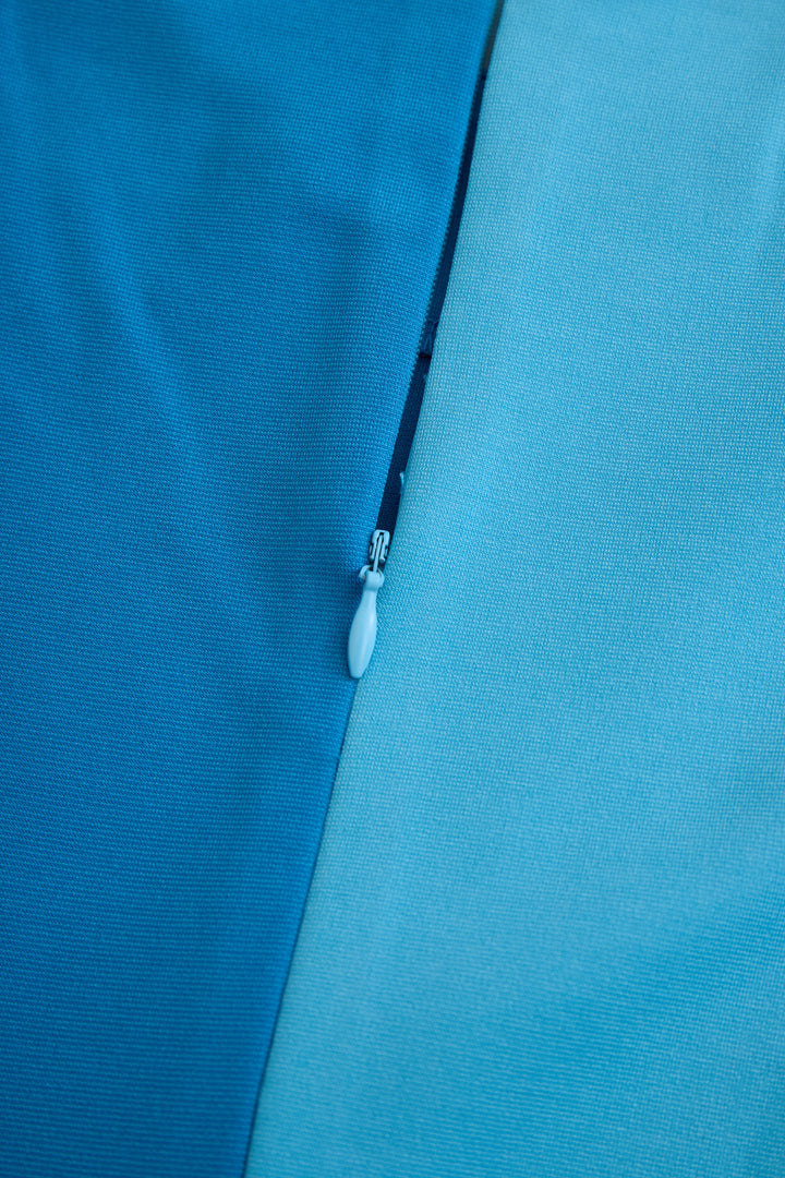 Olivia Bennet | Ocean Blue Colorblock Midi Dress
