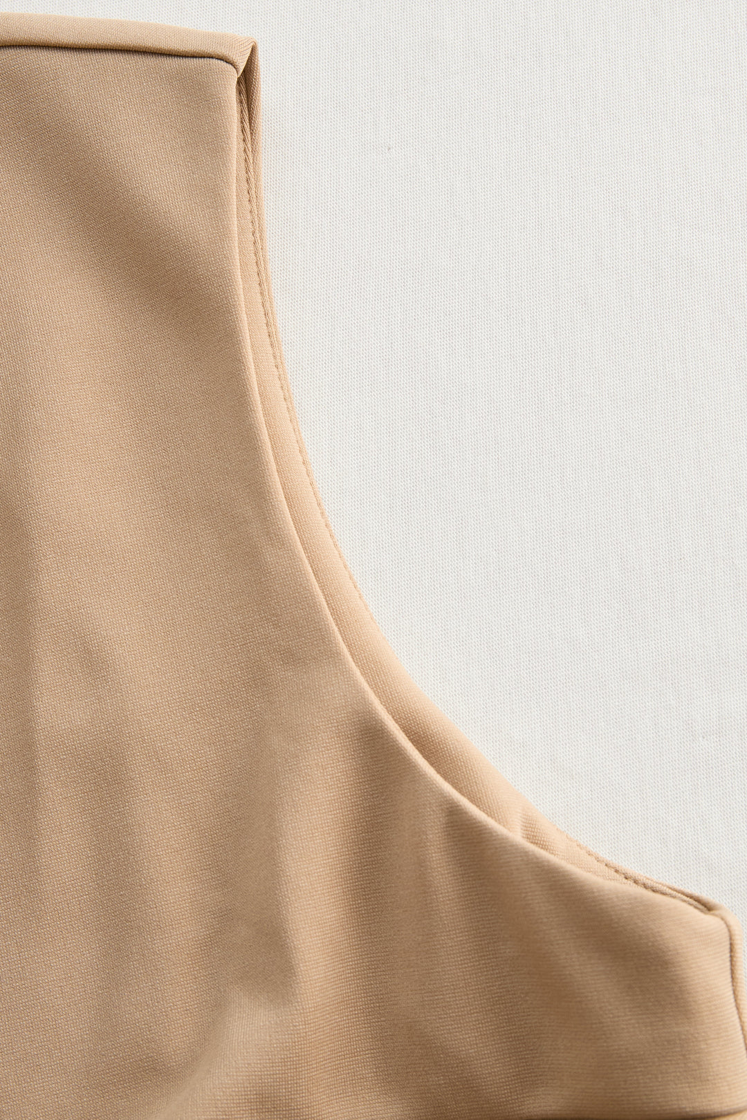 Olivia Bennet | Beige Belted Midi Dress