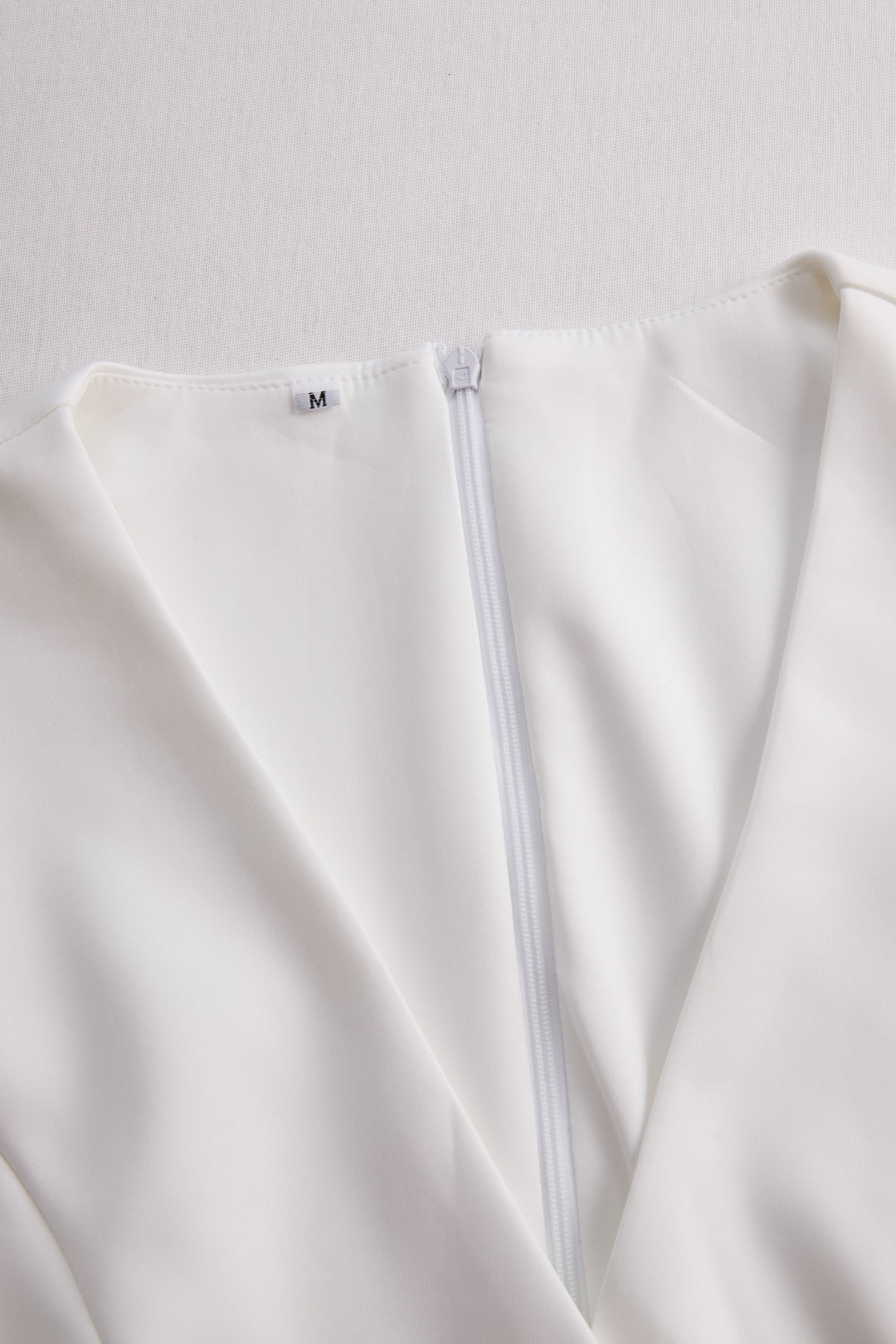 Olivia Bennet | White Tailored Wrap Dress