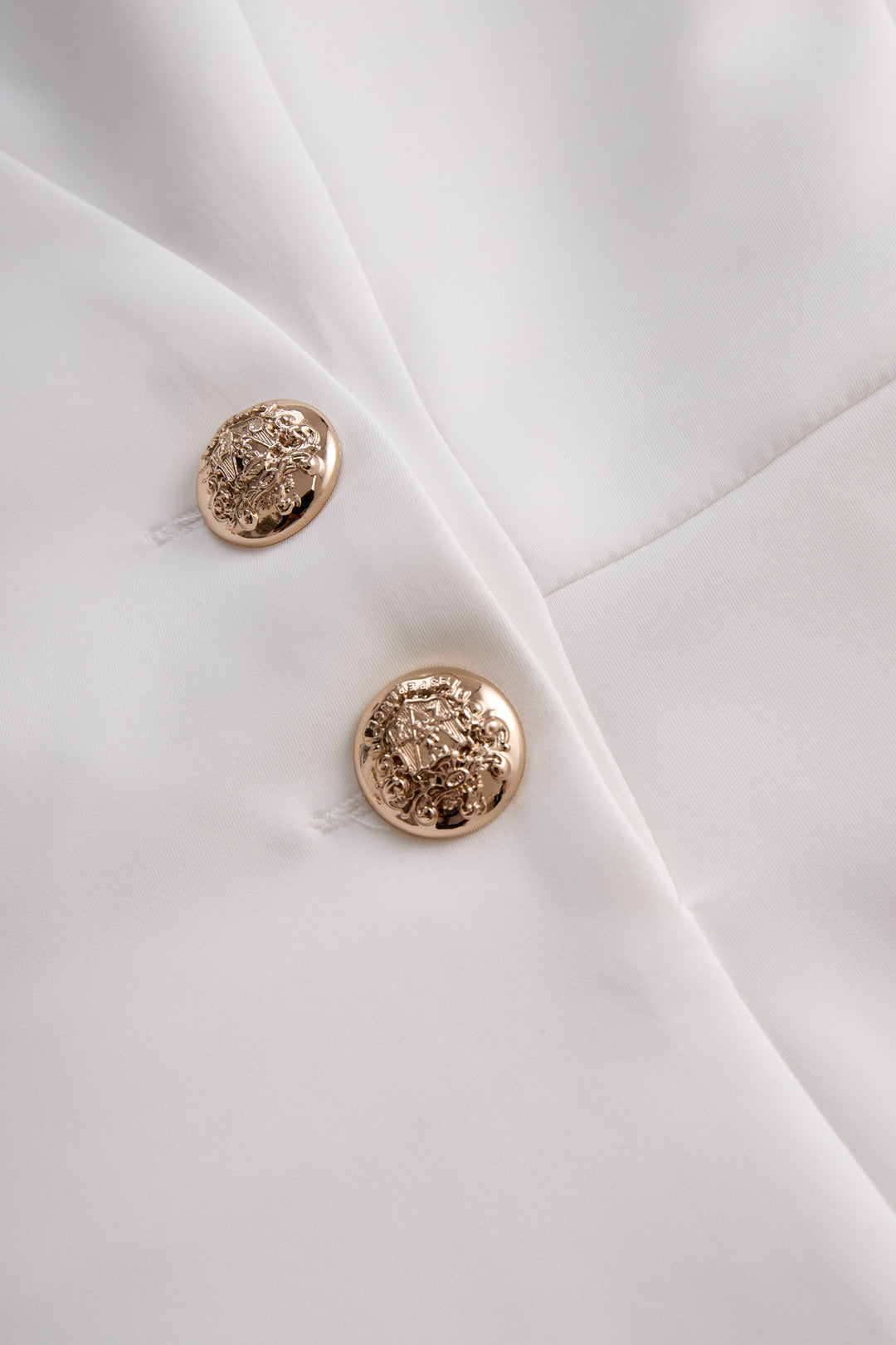 Olivia Bennet | White Tailored Wrap Dress