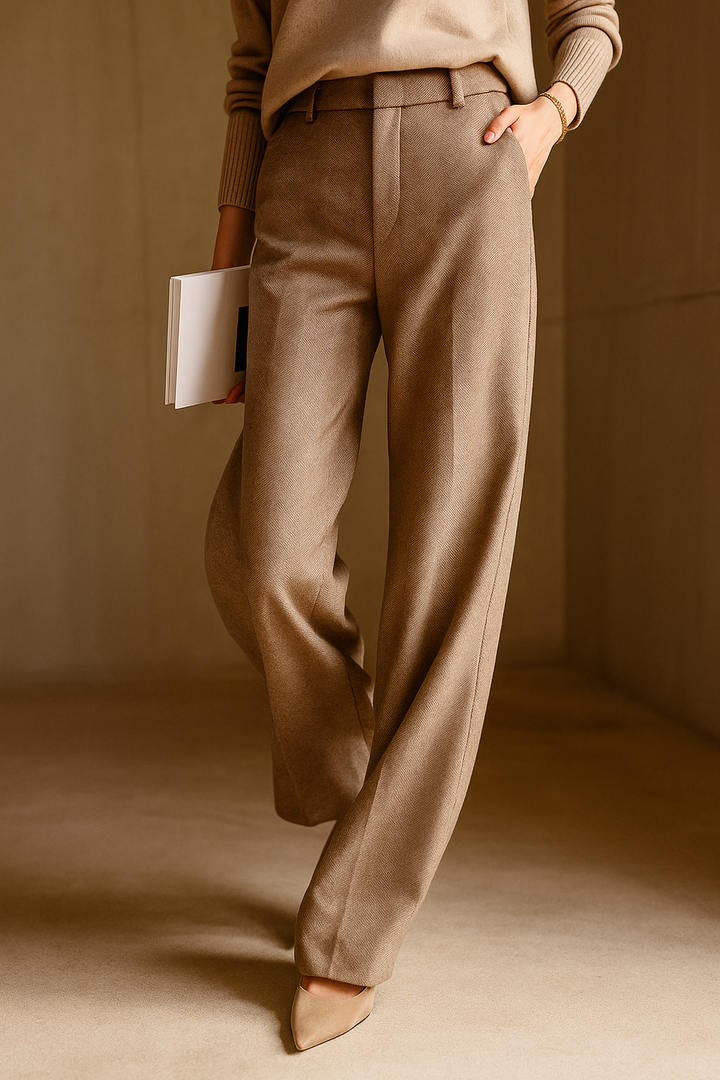 Olivia Bennet | Classic Wool Trousers for Women