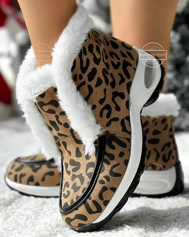 Vegan Leather Casual Ankle Boots