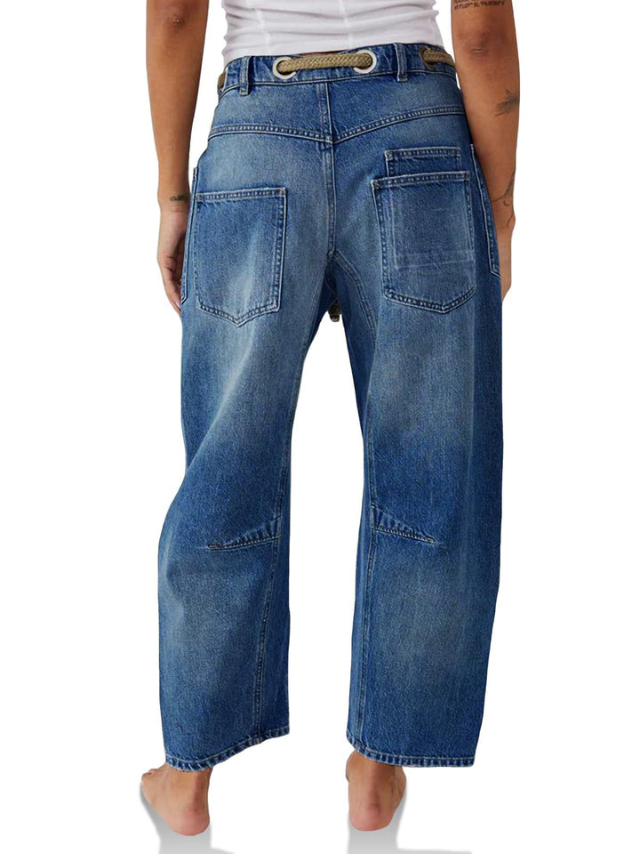 Olivia Bennet | Artisan Pants for Women in Natural Fabric, Relaxed Fit, Beige