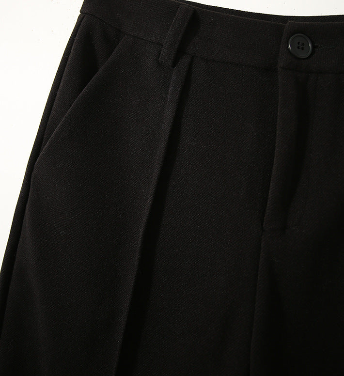 Olivia Bennet | Trousers for Women in Natural Fabric, Slim Fit, Gray, Contemporary Style