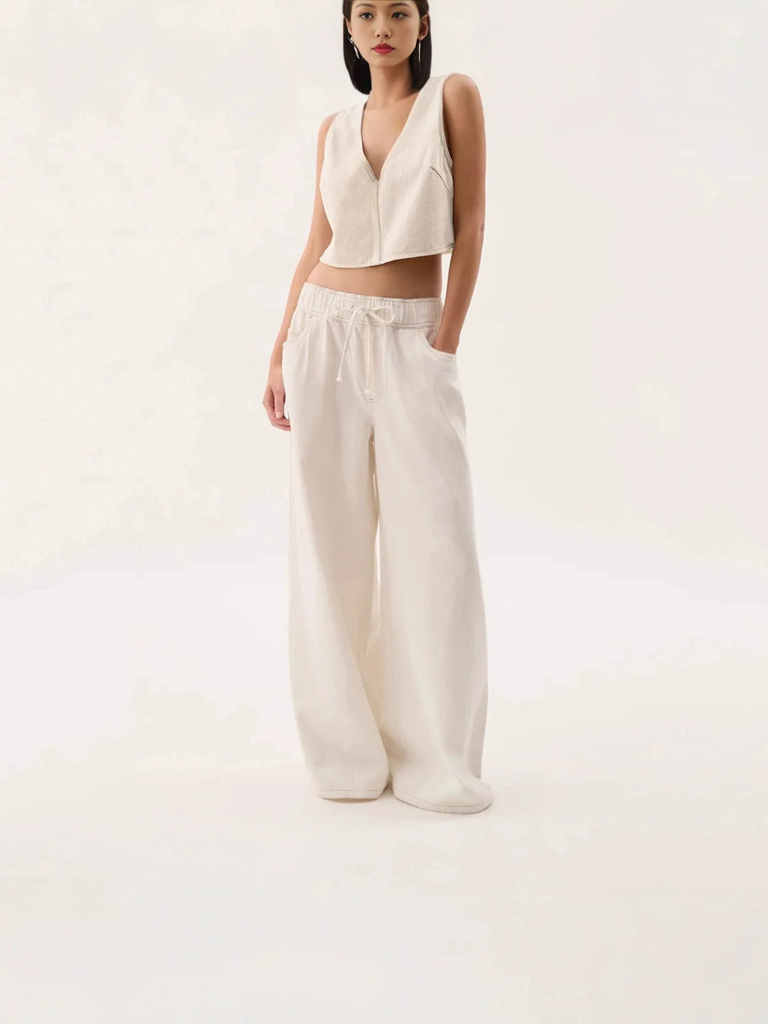 Olivia Bennet | Wide-Leg Jean for Women in Denim Blue