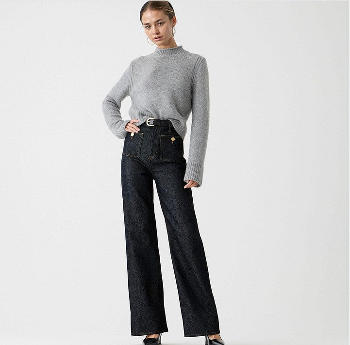 Olivia Bennet | Classic Wide-Leg Jean for Women in Denim Blue