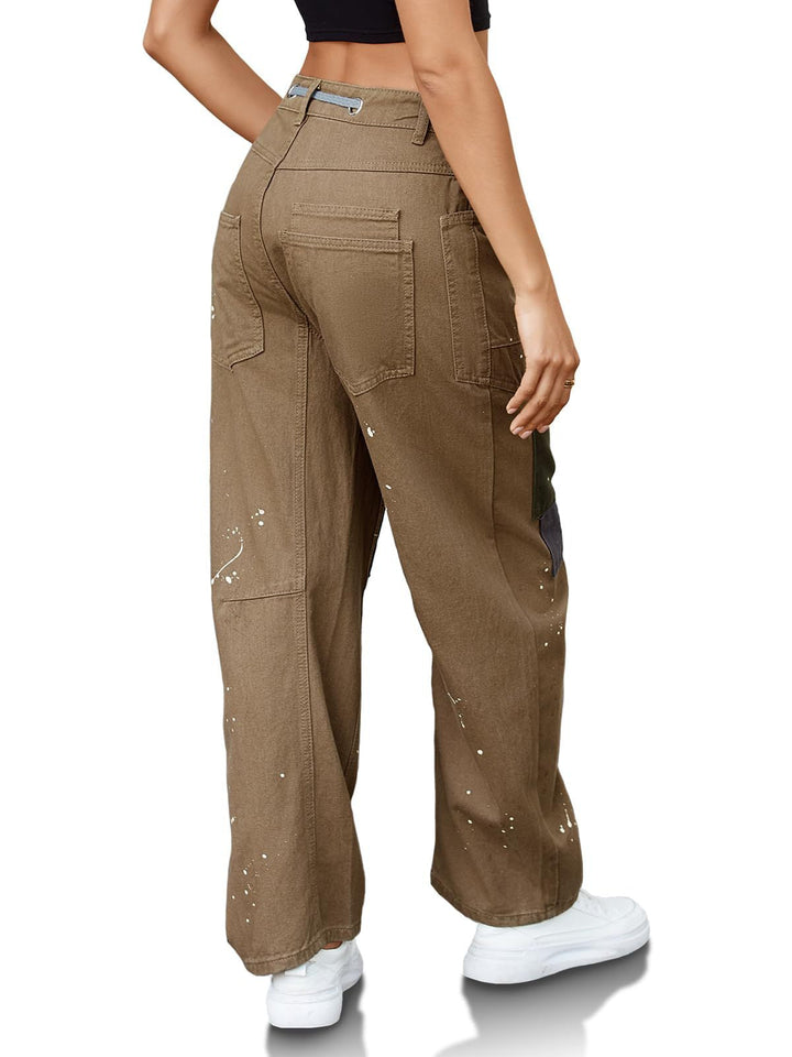 Olivia Bennet | Artisan Pants for Women in Natural Fabric, Relaxed Fit, Beige