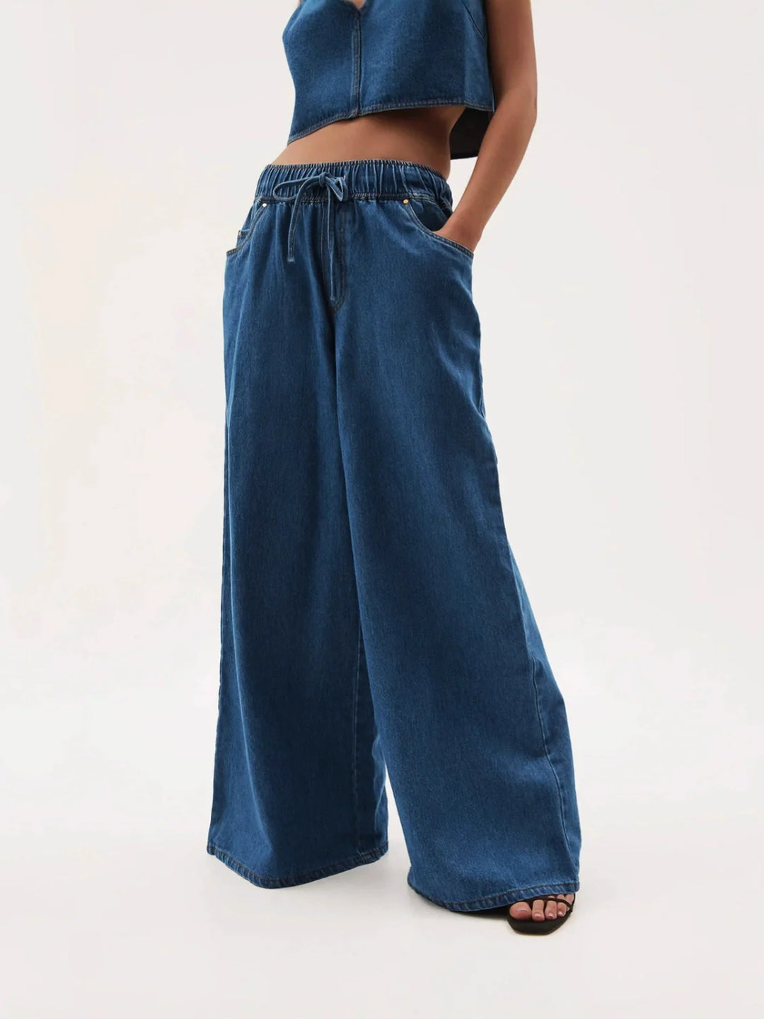 Olivia Bennet | Wide-Leg Jean for Women in Denim Blue