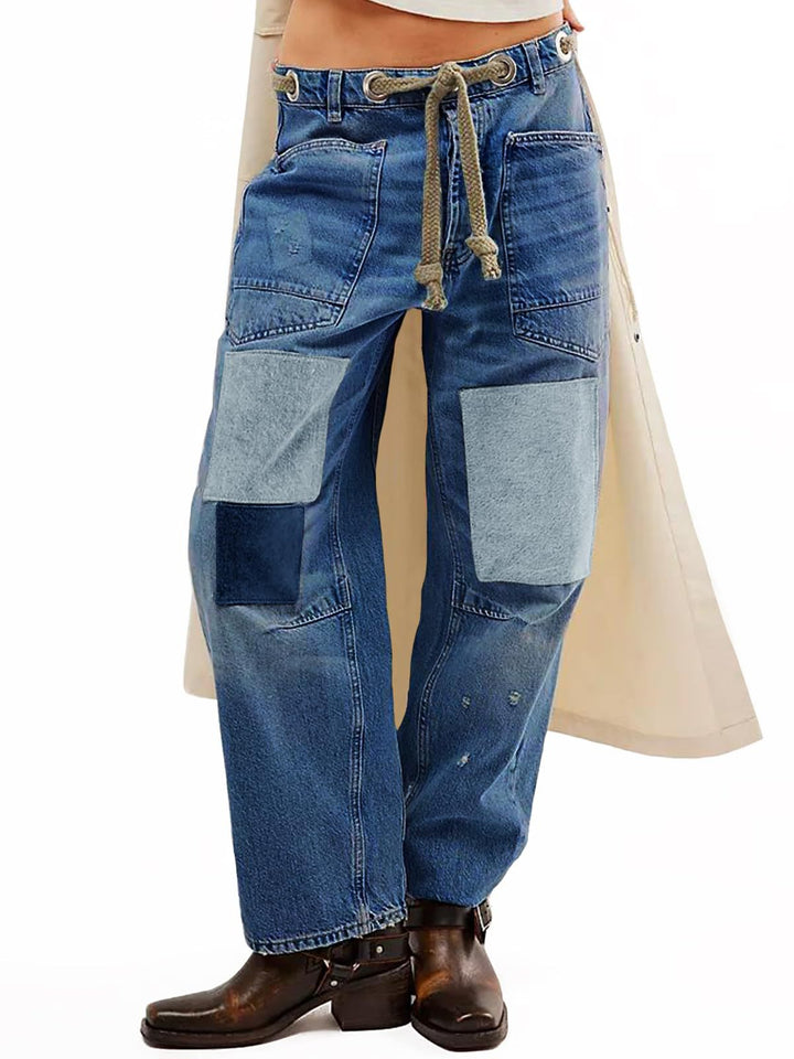 Olivia Bennet | Artisan Pants for Women in Natural Fabric, Relaxed Fit, Beige