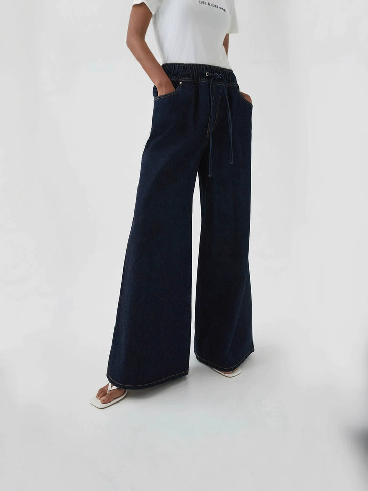 Olivia Bennet | Wide-Leg Jean for Women in Denim Blue