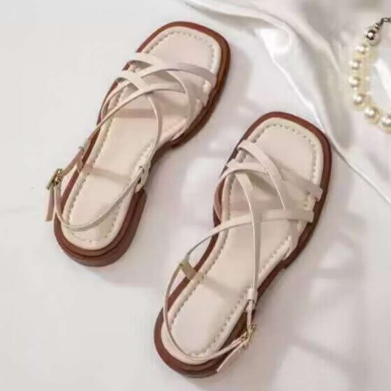 Olivia Bennet | Italian Leather Strap Sandals for Women