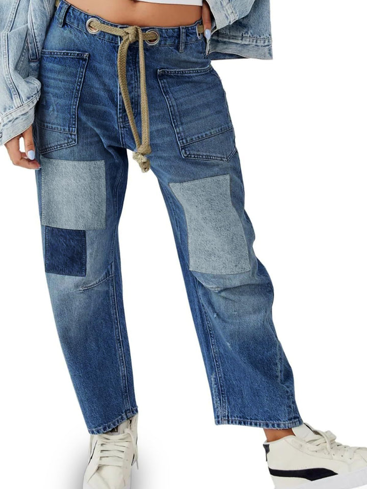 Olivia Bennet | Artisan Pants for Women in Natural Fabric, Relaxed Fit, Beige