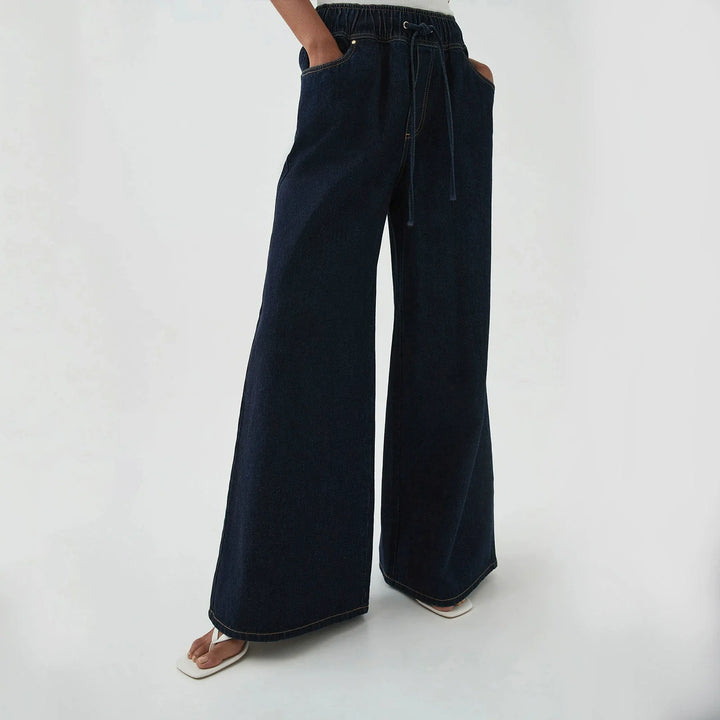 Olivia Bennet | Wide-Leg Jean for Women in Denim Blue