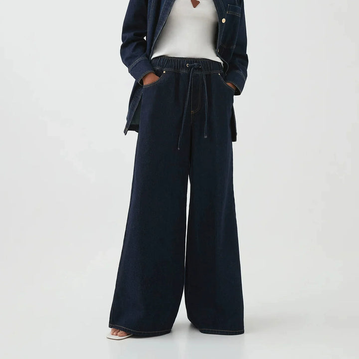 Olivia Bennet | Wide-Leg Jean for Women in Denim Blue