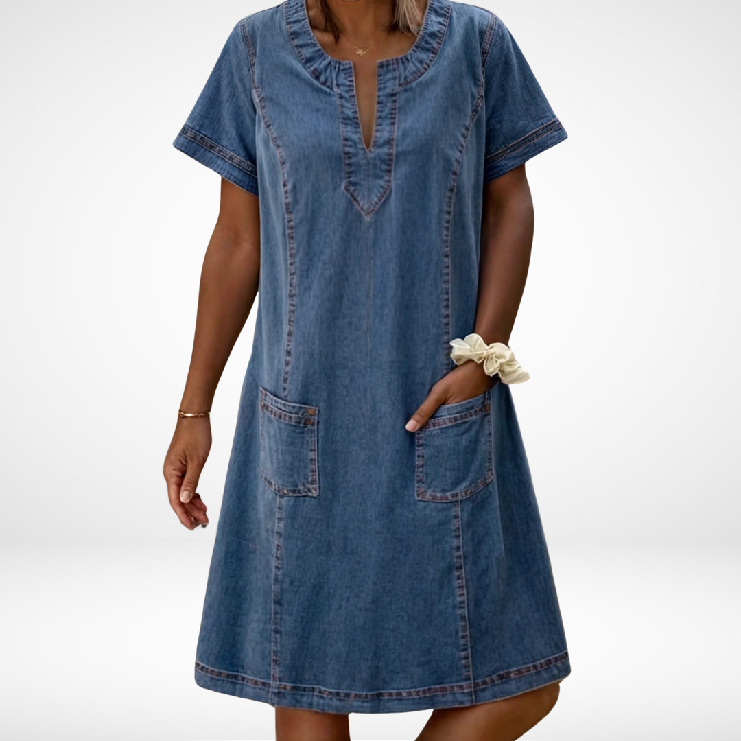 Women Summer Casual Pocket Dress