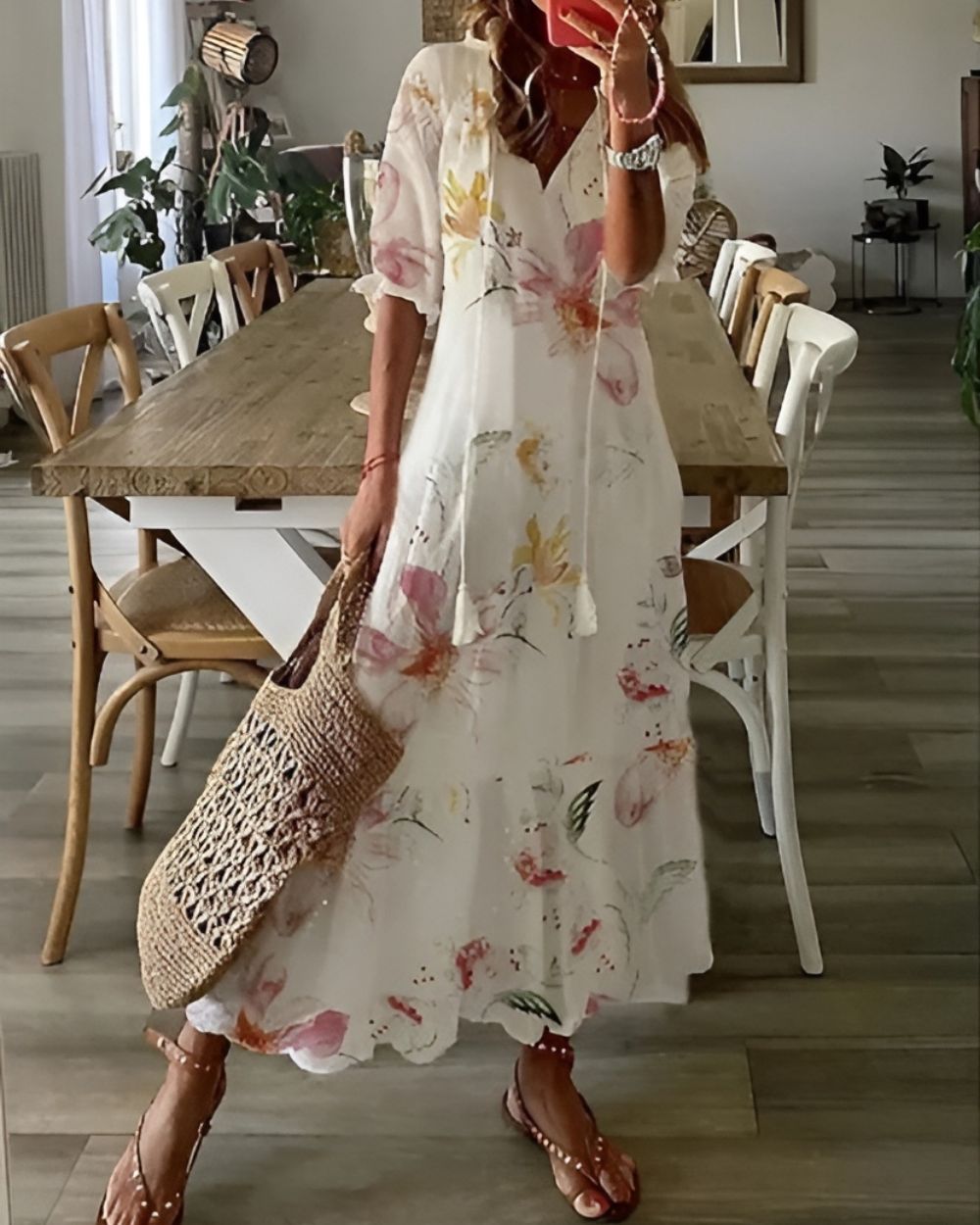 Women Boho Covering Dress
