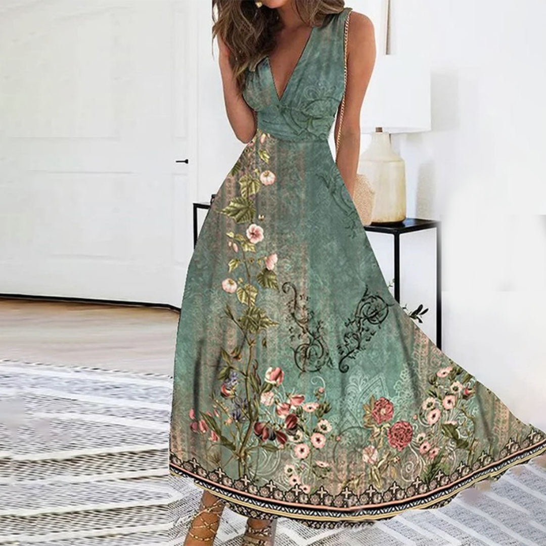 Ivy | Women’s Maxi Dress Sleeveless V-Neck
