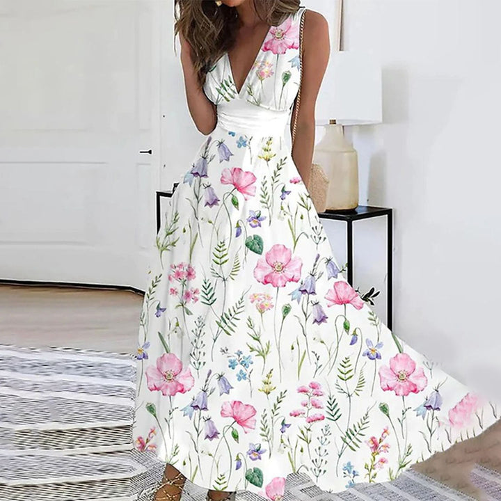 Ivy | Women’s Maxi Dress Sleeveless V-Neck