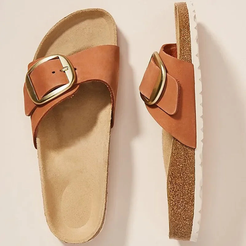 Olivia Bennet | Cork Slides for Women