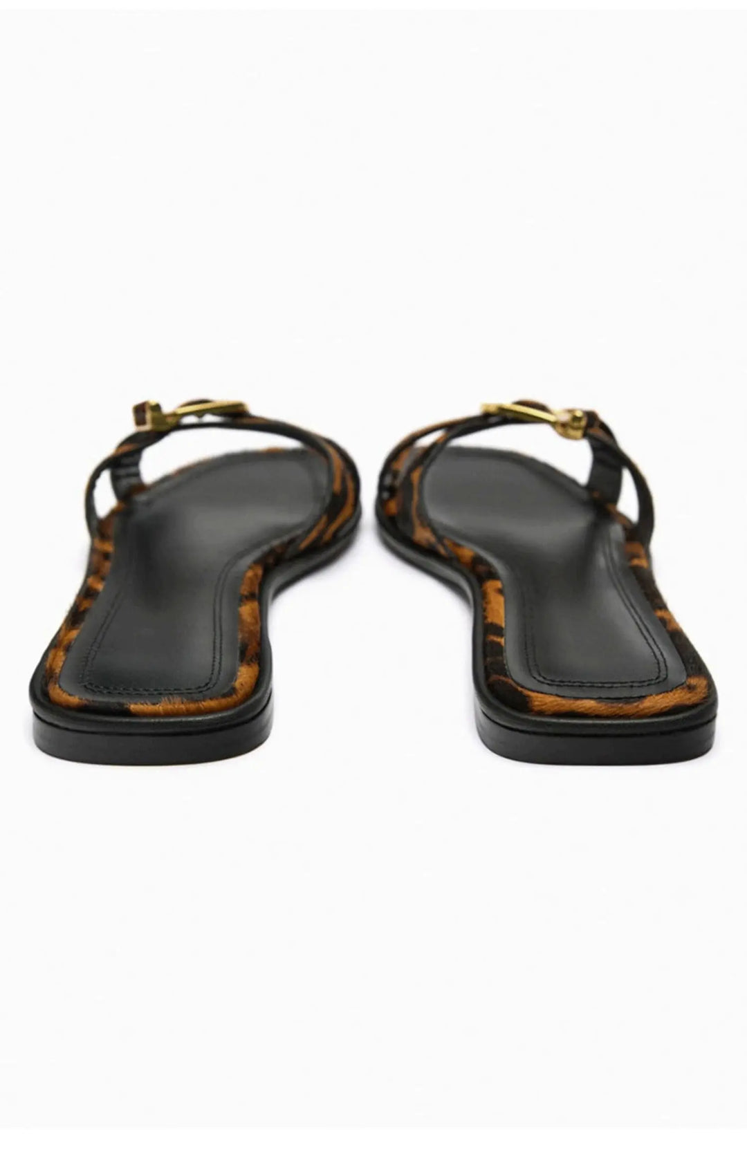 Olivia Bennet | Italian Leather Cutout Slide Sandal for Women