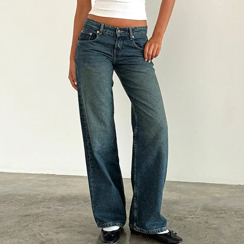 Olivia Bennet | Low-Waist Denim Jeans for Women