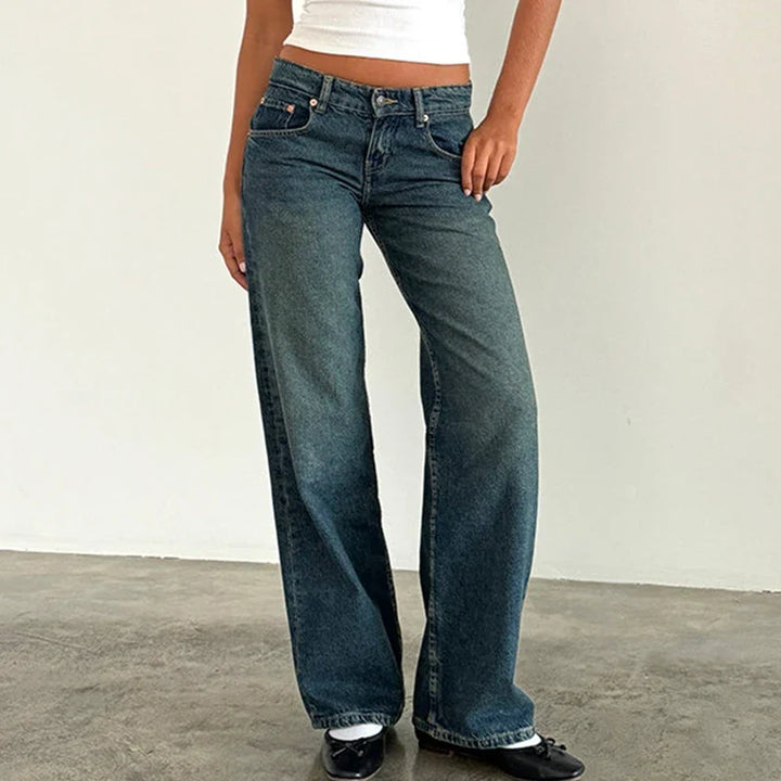 Olivia Bennet | Low-Waist Denim Jeans for Women