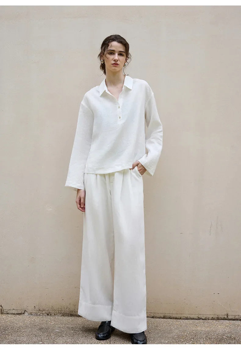 Olivia Bennet | Linen Pullover for Women in Classic Fit