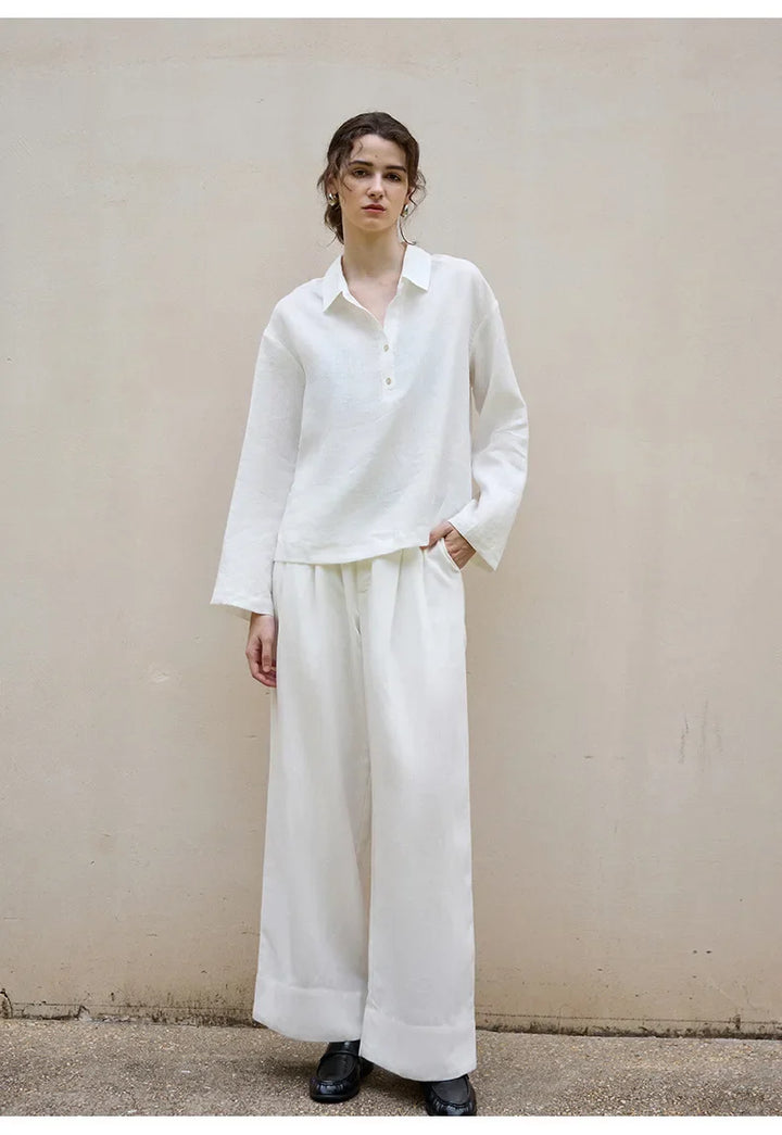 Olivia Bennet | Linen Pullover for Women in Classic Fit