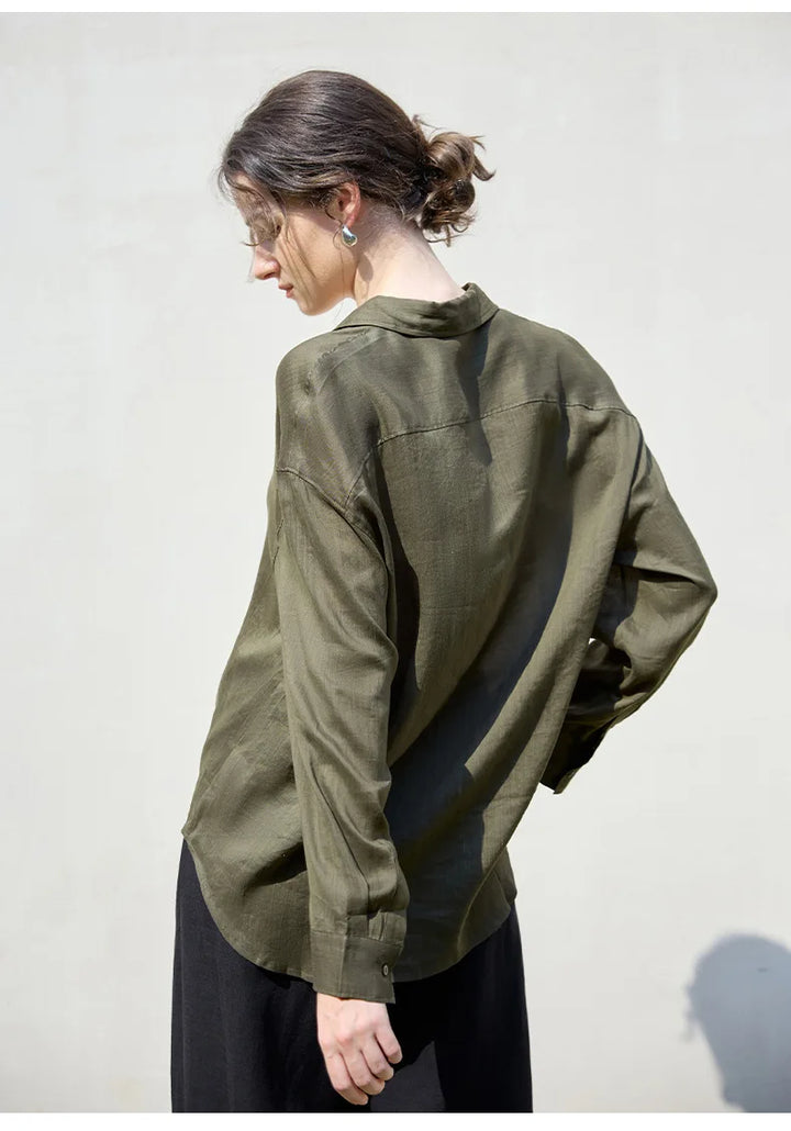 Olivia Bennet | Relaxed Ramie Button Down
