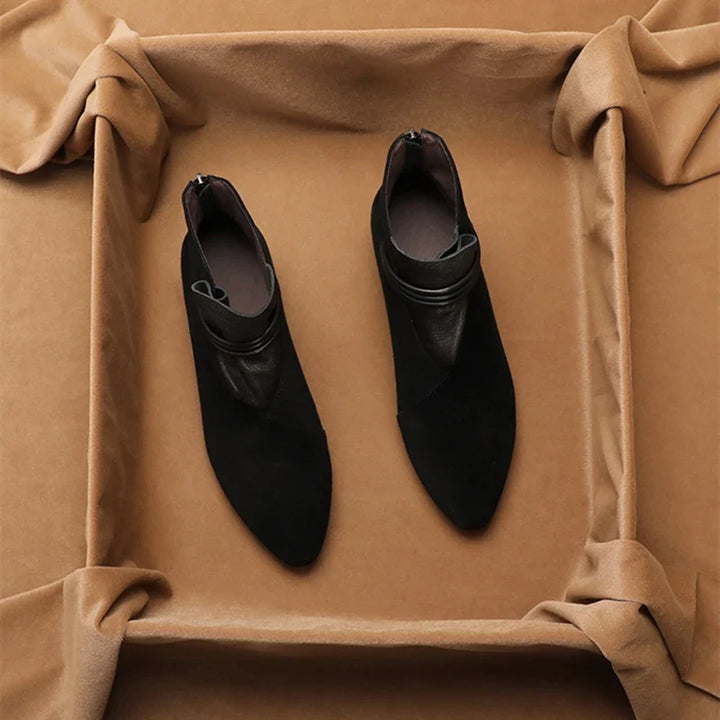 Olivia Bennet | Italian Crest Suede Boots for Women