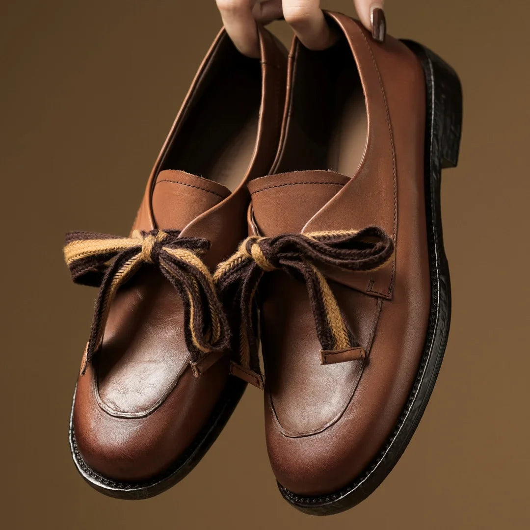Olivia Bennet | Classic Leather Loafers for Women