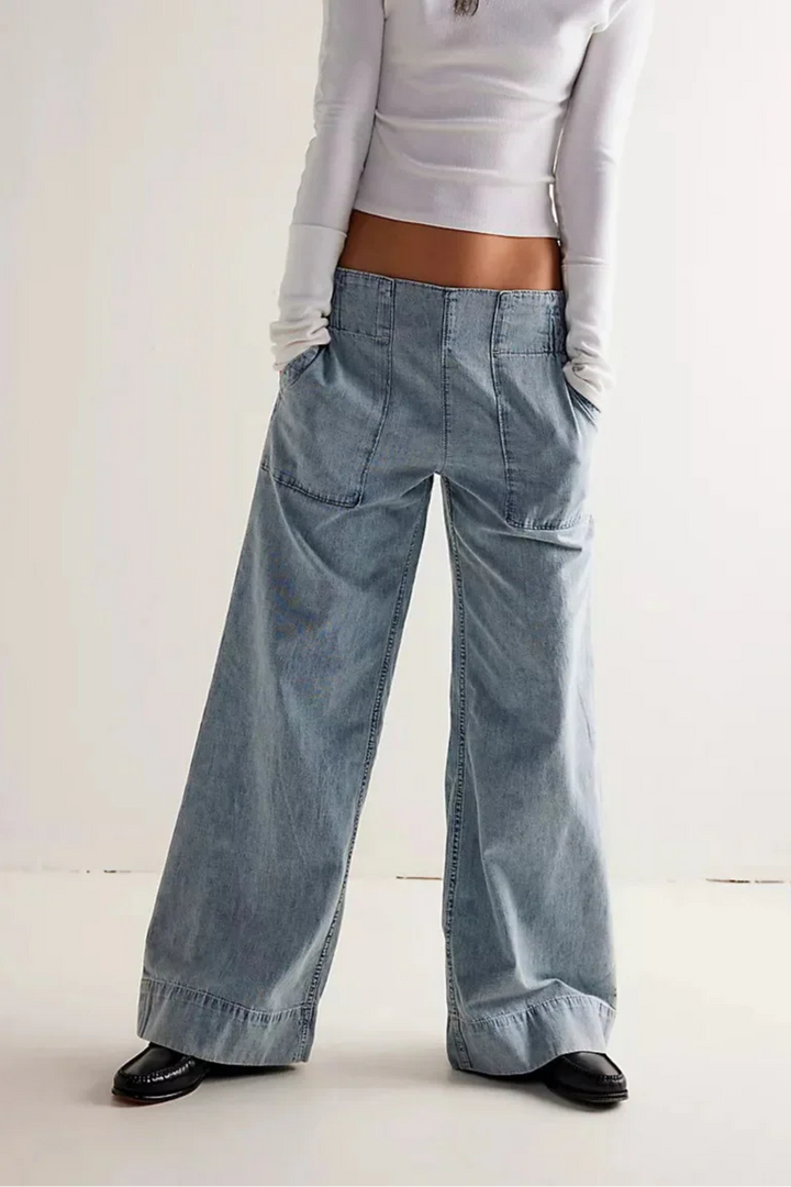 Olivia Bennet | Wide-Leg Denim Jeans for Women